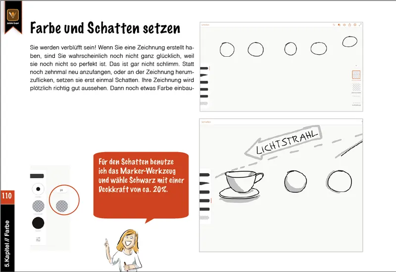 Seite 10 aus dem Buch „Auf dem Tablet erklärt“