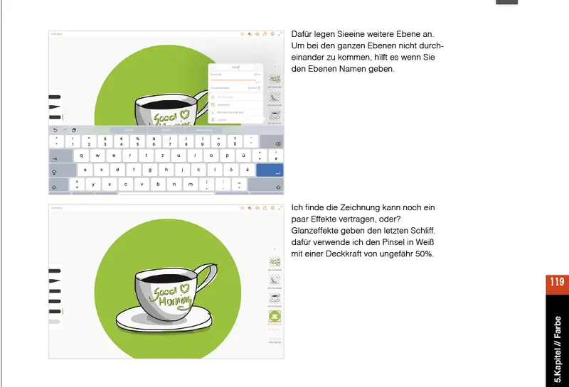 Seite 11 aus dem Buch „Auf dem Tablet erklärt“