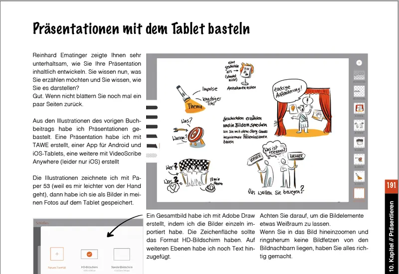 Seite 19 aus dem Buch „Auf dem Tablet erklärt“
