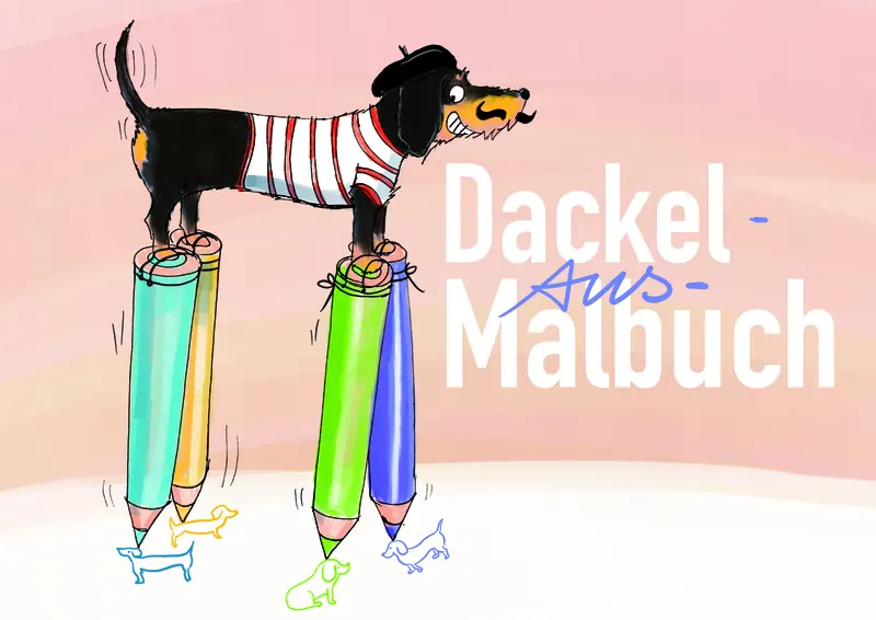 Deckblatt Dackel-Malbuch